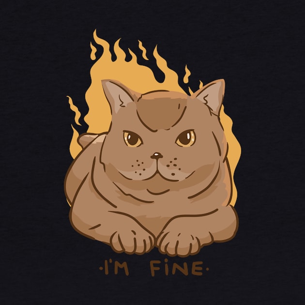 Im Fine Cat  P R t shirt by LindenDesigns
